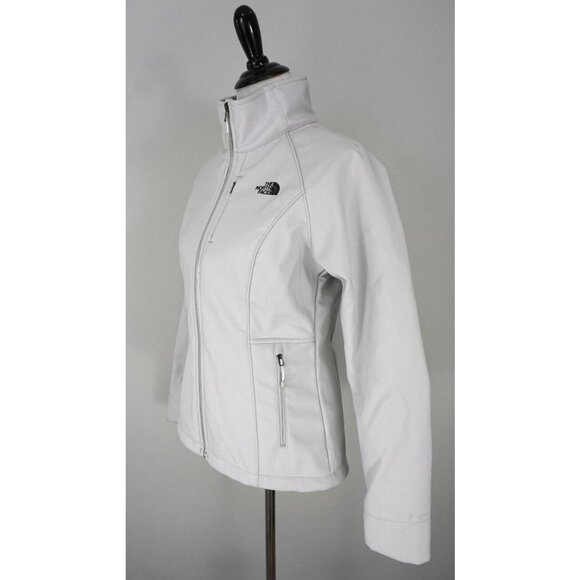THE NORTH FACE Womens Apex Bionic 2 Gray White Windwall Jacket Coat Size Small - Picture 3 of 7